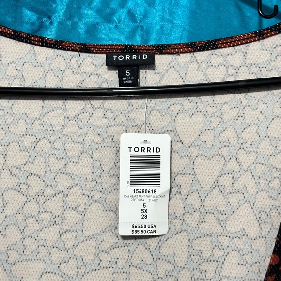 Torrid Mini Textured Hearts Knit Skater Dress 5X - Picture 8 of 10